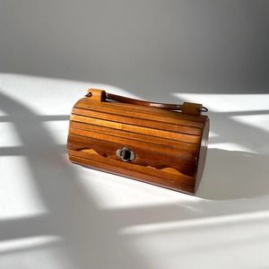 Vintage Wooden Purse